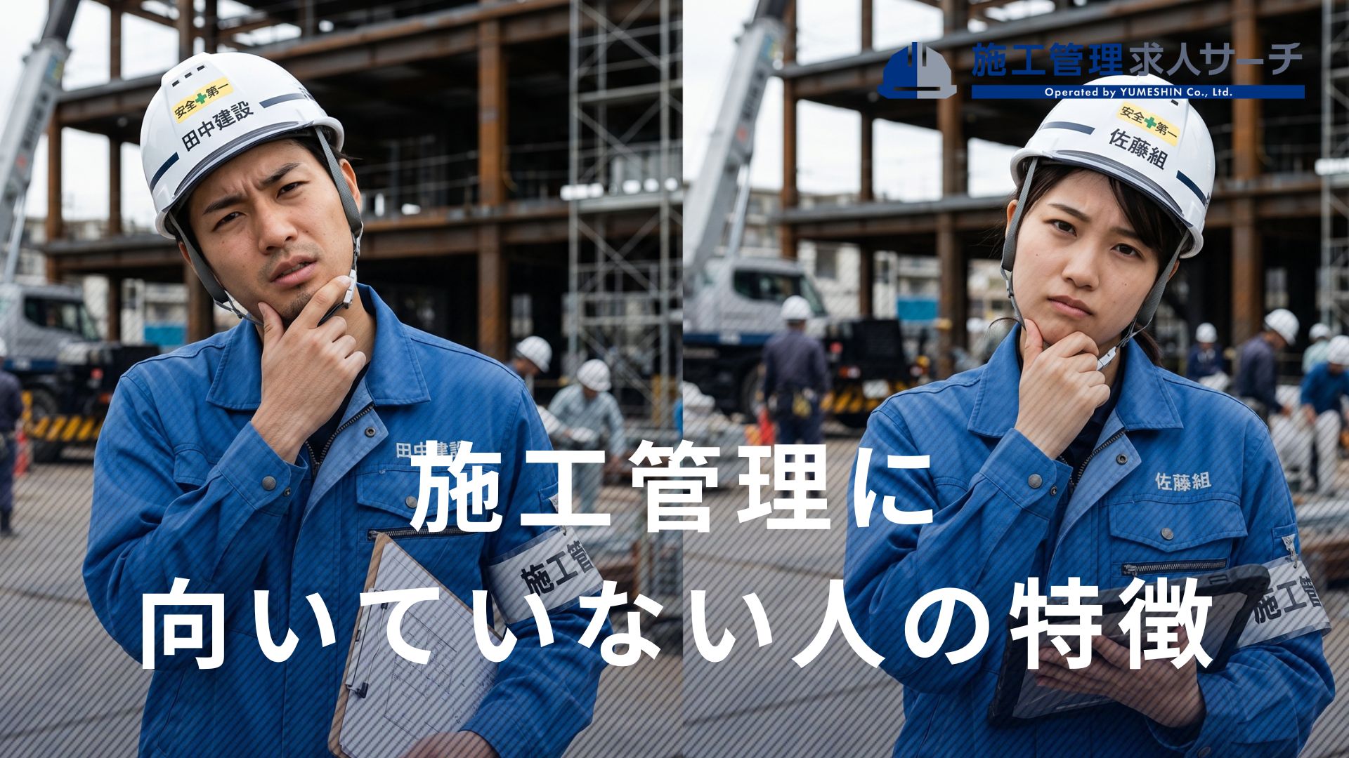 施工管理に向いていない人の特徴とつらいときの対処法